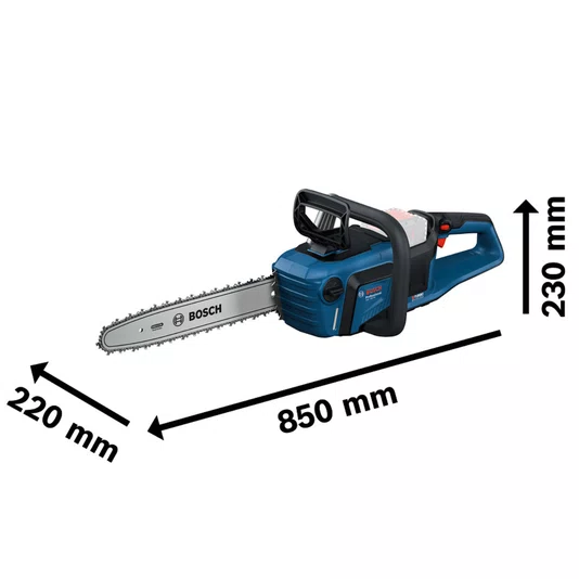 Kit Bosch Motosserra GKE 18V-40 + 2 Baterias 4Ah e Carregador Bivolt