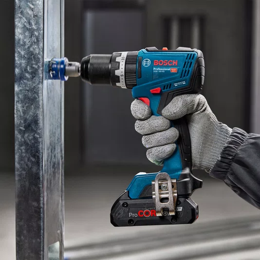 Kit Bosch Parafusadeira/Furadeira De Impacto Gsb 18V-65 + 1 Bateria 2Ah + Carregador Bivolt E Maleta - 06019N31E6