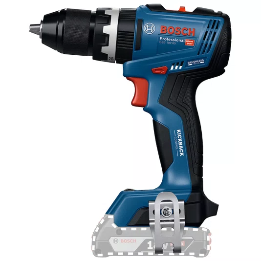 Kit Bosch Parafusadeira/Furadeira De Impacto Gsb 18V-65 + 1 Bateria 2Ah E 1 Bateria Ah + Carregador Bivolt E Maleta - 06019N31E4