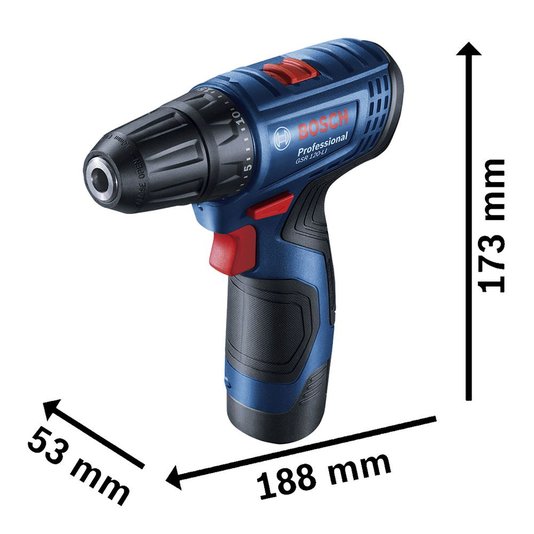 Kit Bosch Parafusadeira/Furadeira De Impacto + Jogo De Ponteiras (32Pçs)  Gsb 120-Li 12V