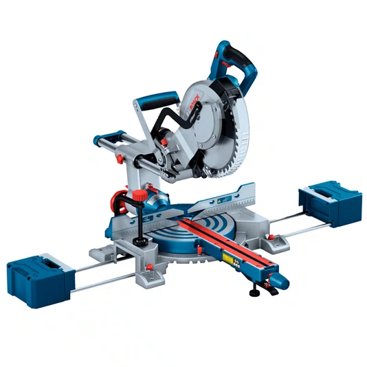 Kit Bosch Serra de Esquadria GCM 18V-254 D + 2 Baterias 4Ah e Carregador Bivolt