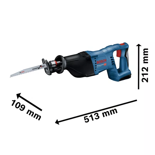 Kit Bosch Serra Sabre GSA 18V-32 + 2 Baterias 4Ah e Carregador Bivolt