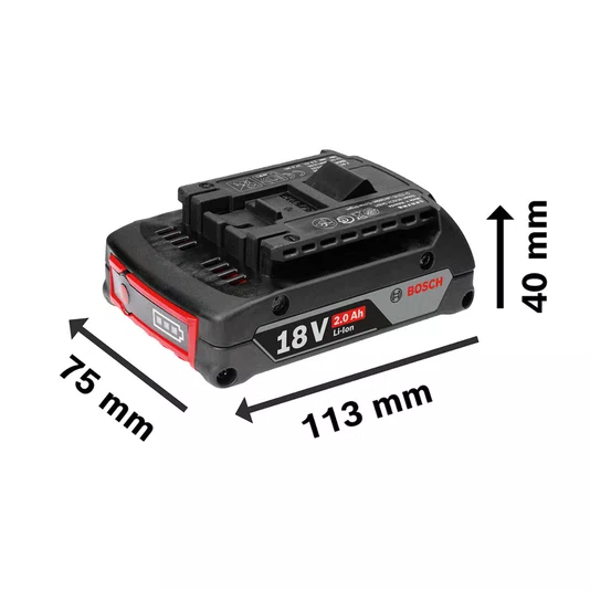 Kit Bosch Soprador GBL 18V-750 + 2 Baterias 2Ah e Carregador Bivolt