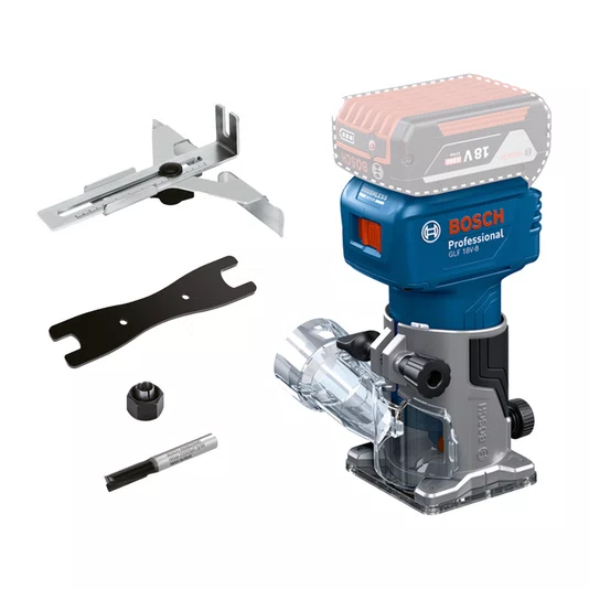 Kit Bosch Tupia GLF 18V-8 + 2 Baterias 8Ah Pro Core e Carregador 220V
