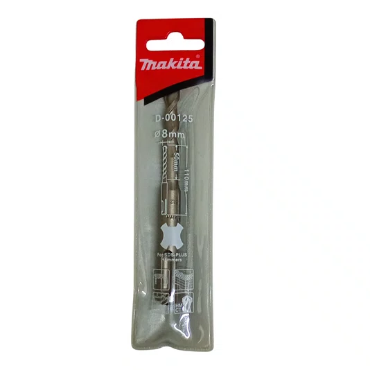 Kit com 100 Unidades da Broca Sds Plus 8Mm X 110 Mm Makita - D-00125