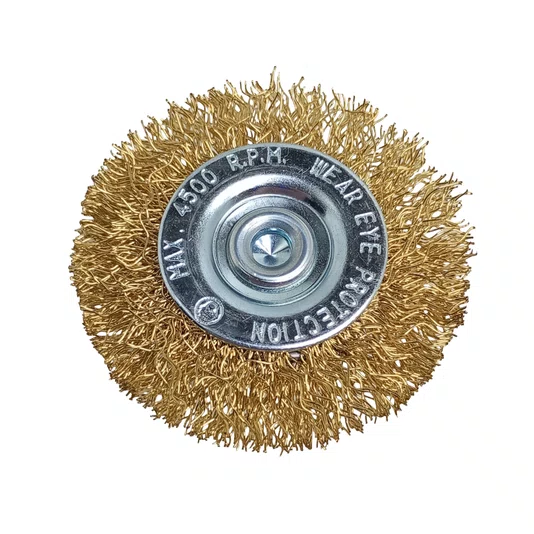 Kit Com 5 Escovas Circulares De Aço Para Limpeza Com Haste 1/4" Lotus - 4448