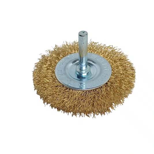 Kit Com 5 Escovas Circulares De Aço Para Limpeza Com Haste 1/4" Lotus - 4448