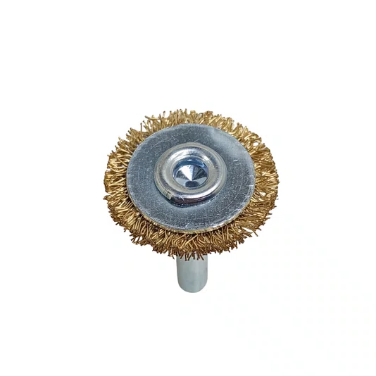 Kit Com 5 Escovas Circulares De Aço Para Limpeza Com Haste 1/4" Lotus - 4448