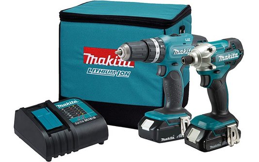 Kit Combo Parafusadeira + Furadeira DLX2336SYX + Chave de Impacto DTW251Z Makita