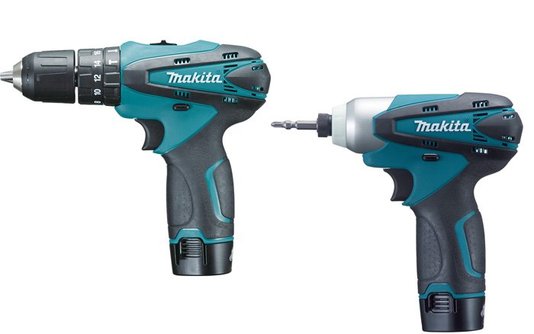 Kit Combo Parafusadeira + Parafusadeira de Impacto + Aspirador 12v Makita