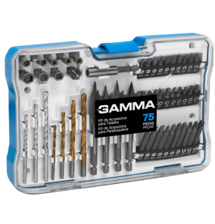 Kit De Acessórios Para Furadeira E Parafusadeira Com 75 Peças G19516Ac