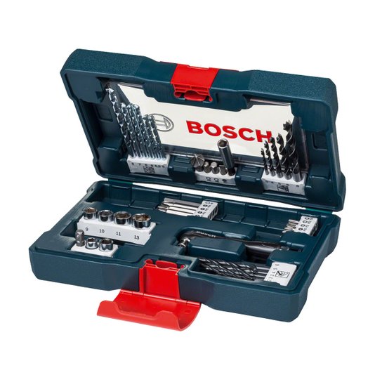 Jogo De Brocas E Bits V-Line 41 Peças Bosch - 2607017396