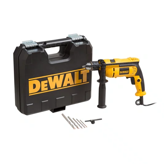 Kit Furadeira De Impacto 13Mm(1/2") 220V 750W +  5 Brocas E Maleta Dewalt - Dwd502Kab2