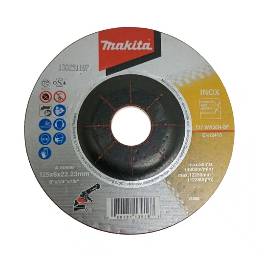 Kit Makita Esmerilhadeira Angular 125Mm 18V Brushless + 1 Bateria 3Ah + Carregador Bivolt - Dga504Z-Promo