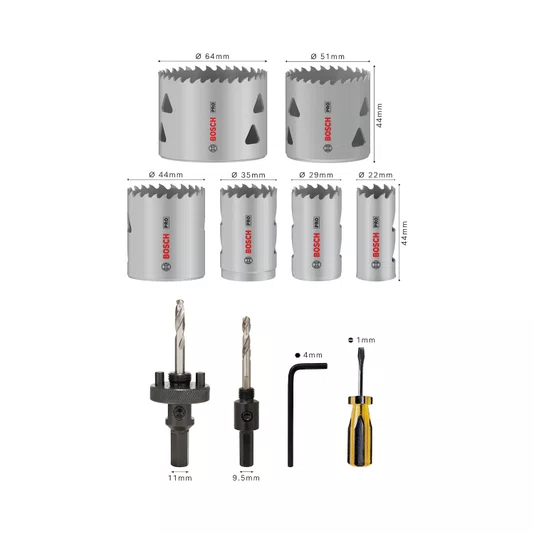 Kit S.copo Eletricista Mm 12Pc 22 64 2608900524000