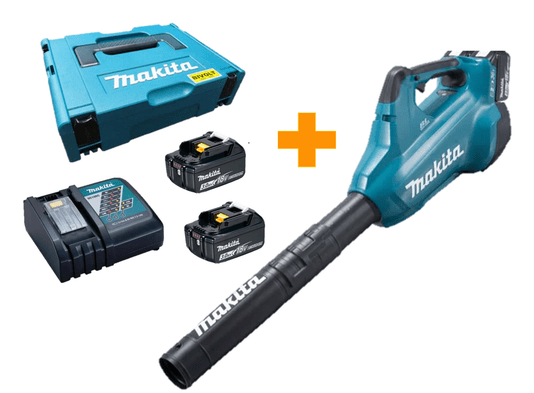 Kit+Soprador 36v Makita (sem Bateria) - Dub362z+Kit Carregador Dc18rc-bivolt 2bat Bl1830 198046-9 Makita - 198046-9
