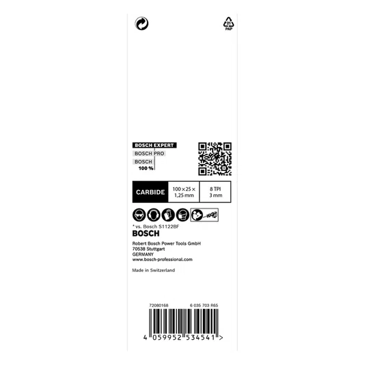 Lâmina De Serra Sabre S555Chc Ttm Bosch - 2608900364