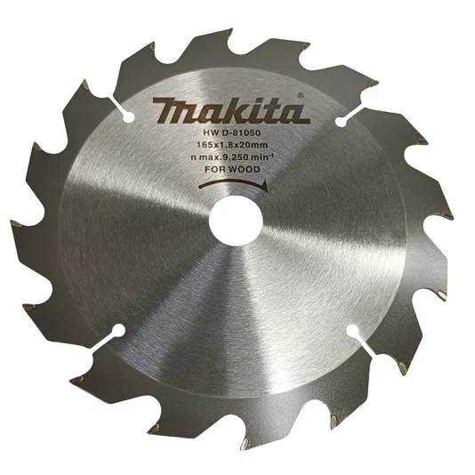 Makita Disco De Serra 165Mm X 20Mm Para Madeira 16 Dentes Tct - D-81050