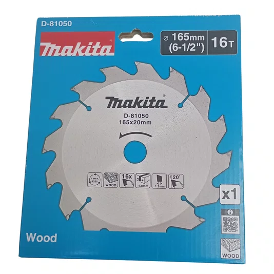 Makita Disco De Serra 165Mm X 20Mm Para Madeira 16 Dentes Tct - D-81050