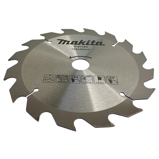Makita Disco De Serra 165Mm X 20Mm Para Madeira 16 Dentes Tct - D-81050