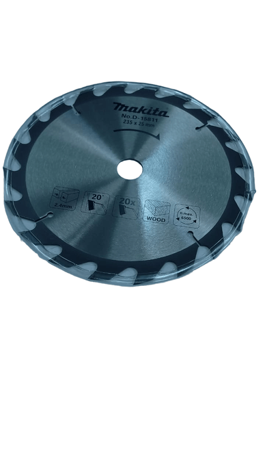 Lamina De Serra Tct 235X25Mm 20 Dentes P/ Madeira Makita - D-15811