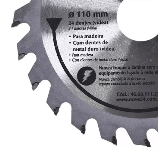Lamina Serra Circ Videa 110X20X24D 954 4668111224