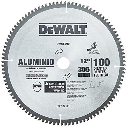 Lamina Serra Esquadria 12 100 Dentes Aluminio - Dwa03240 - Black&Decker