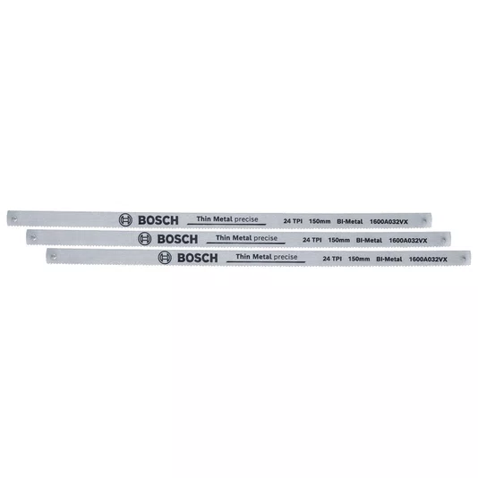 Laminas Arco De Serra 150Mm 3 Pc 24Tpi Bosch 1600A03Ac9