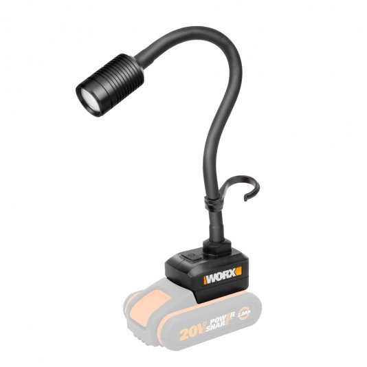 Lanterna Flexivel a Bateria 20V WORX - WX028.9