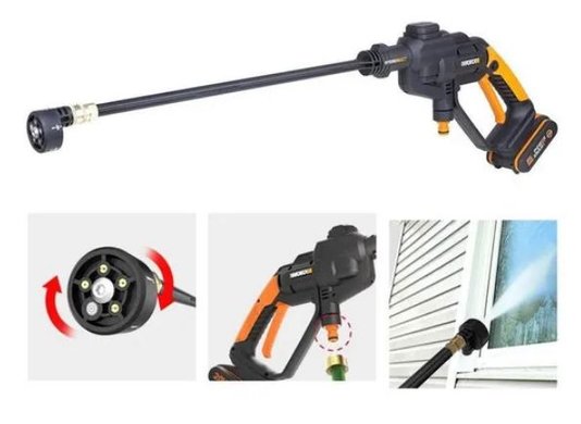Lavadora Alta Pressao Hidroshot A Bateria 20V Wg620E - Worx