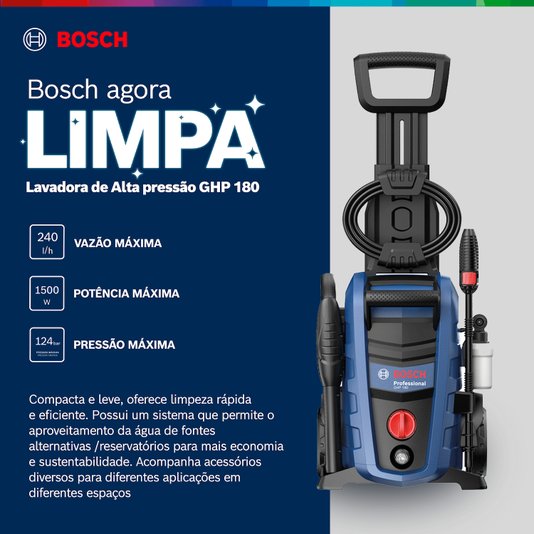 Lavadora De Alta Pressao Ghp 180 200V 0600910Ce0000