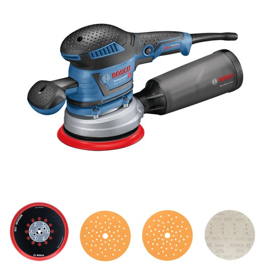 Lixadeira Orbital Bosch Gex 40-150, 400W 220V - 060137B2E0 - Bosch