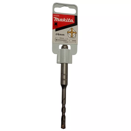 Makita Broca 6Mm X 110Mm Sds-Plus 4 Pontas Para Concreto - B-62496