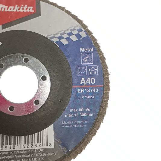 Makita Disco Flap 115X22.23Mm Grão A40 - D-63432
