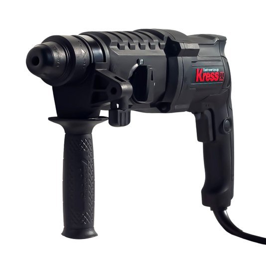Martelete Eletrico SDS 26mm 85 KUX12P kress + Conjunto de Brocas SDS-PLUS D-61678 - Ponteiro SDS-Plus 250 mm D-08713
