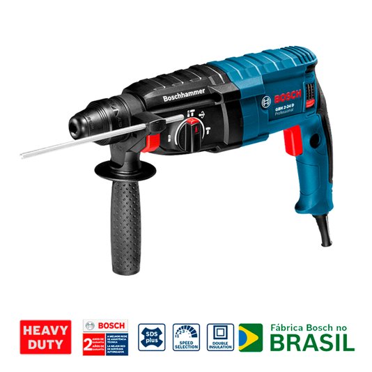 Martelete Rompedor 06112A02E6 Gbh 2-24 D 820W 220V - Bosch