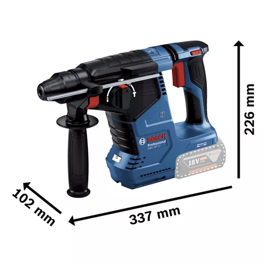 Martelete Perfurador/Rompedor 18V Gbh 187-Li Sb  Bosch - 06119231E1