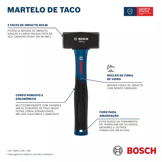 Bosch Marreta De Engenheiro 1000G - 1600A03Ak9