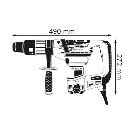 Martelete Demolidor Bosch Gbh5-40D 1100W 220V C/ Maleta - 06112690E0