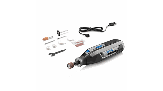 Micro Retífica A Bateria 4V Kit 10 Peças Dremel - F0137760Jc