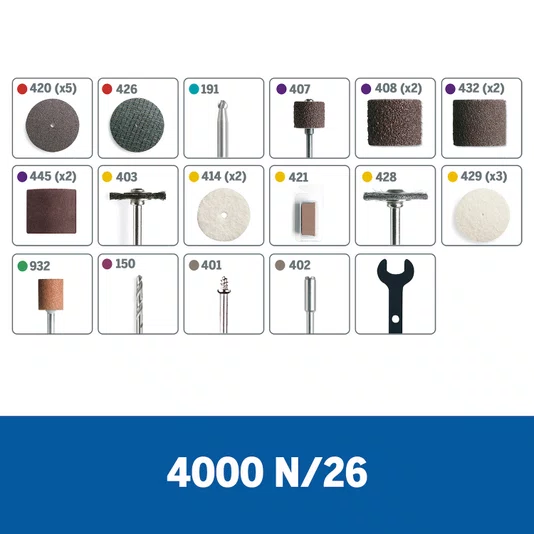 Microretifica Dremel 4000 N/26 220V - F0134000Nv