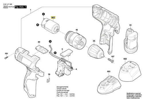 Módulo Eletrônico P/ Gsr 120-Li 2609125169 - Bosch