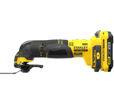 Kit Stanley Multiferramenta Oscilante 20V Max Li-Ion Com 9 Acessórios + 1 Bateria 2Ah + Carregador Bivolt E Maleta - Sct500D1K-Br
