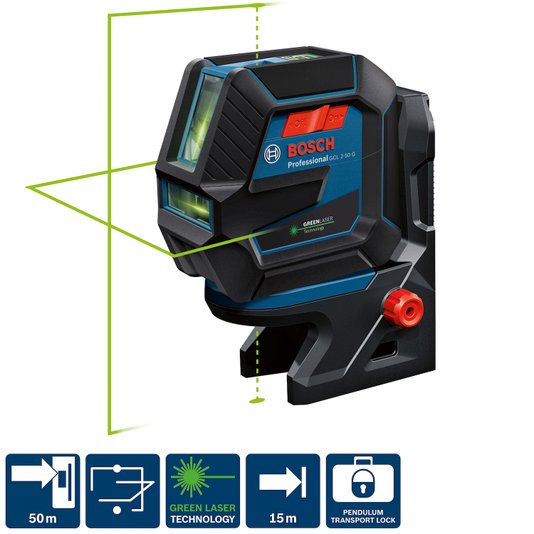 Nível A Laser Gcl 2-50 G Bosch 50M Com Pontos - 0601066M01  + Tripe Bt150