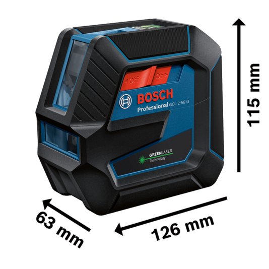Nível A Laser Gcl 2-50 G Bosch 50M Com Pontos - 0601066M01  + Tripe Bt150