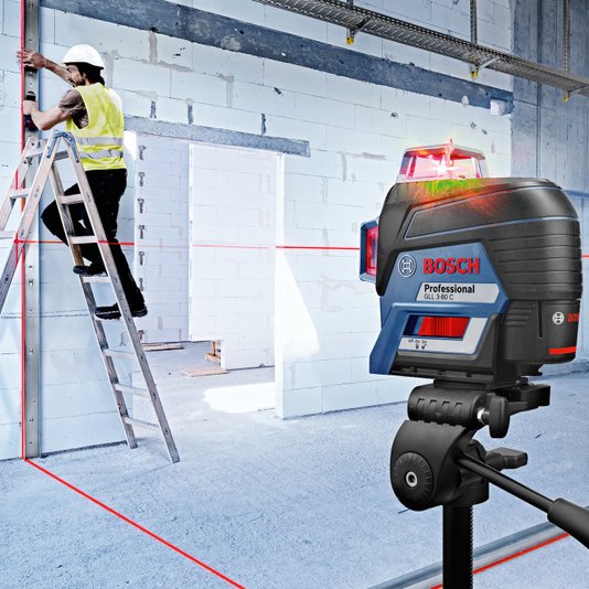 Nível A Laser Gll 3-80 Bosch 80M, 360, Com Maleta - 0601063S00