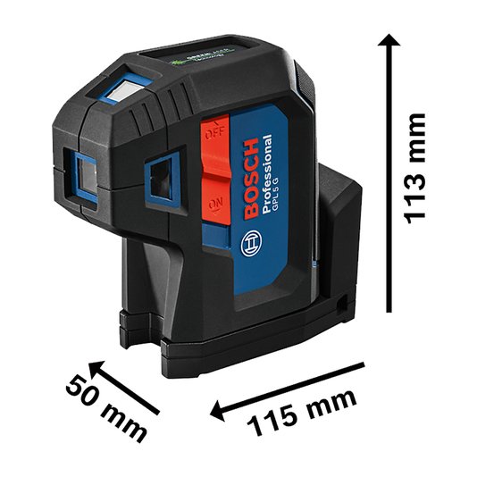 Nível A Laser Verde Bosch Gpl 5 G De 5 Pontos - 0601066P00