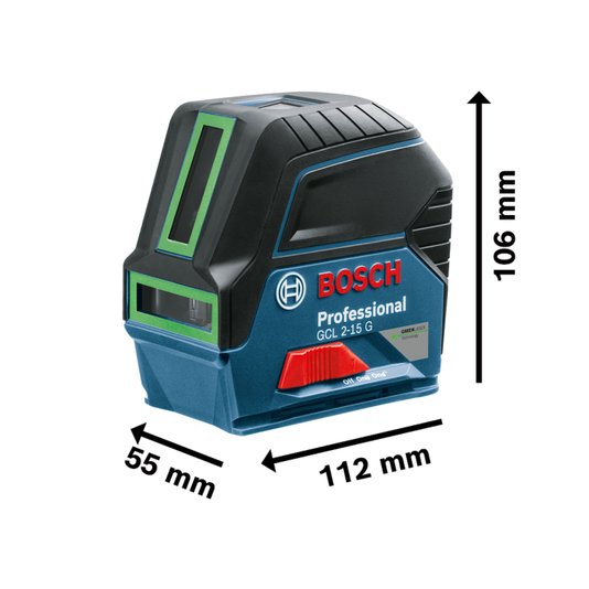 Nível A Laser Verde Gcl 2-15 G 15M Bosch - 0601066J00