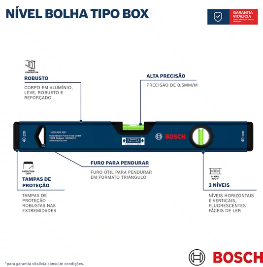 Bosch Nível De Mão Box 180 Cm - 1600A03Aa7