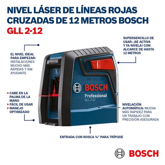 Nivel De Linha Gll 212 Bosch - 0601063Bg0